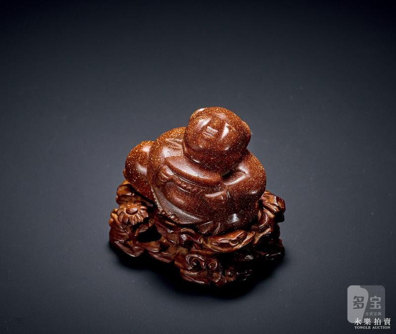清乾隆 金星玻璃雕童子 - 图1